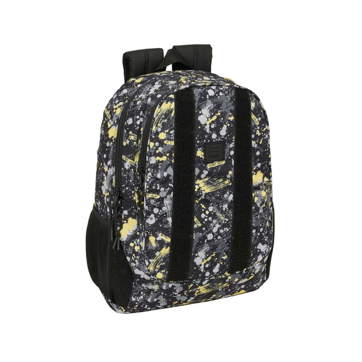 Safta Graffiti Splash Mochila Adaptable a Carro - Portabotellas - Dos Compartimentos Grandes - Tirador Doble - Hombreras Ergonom