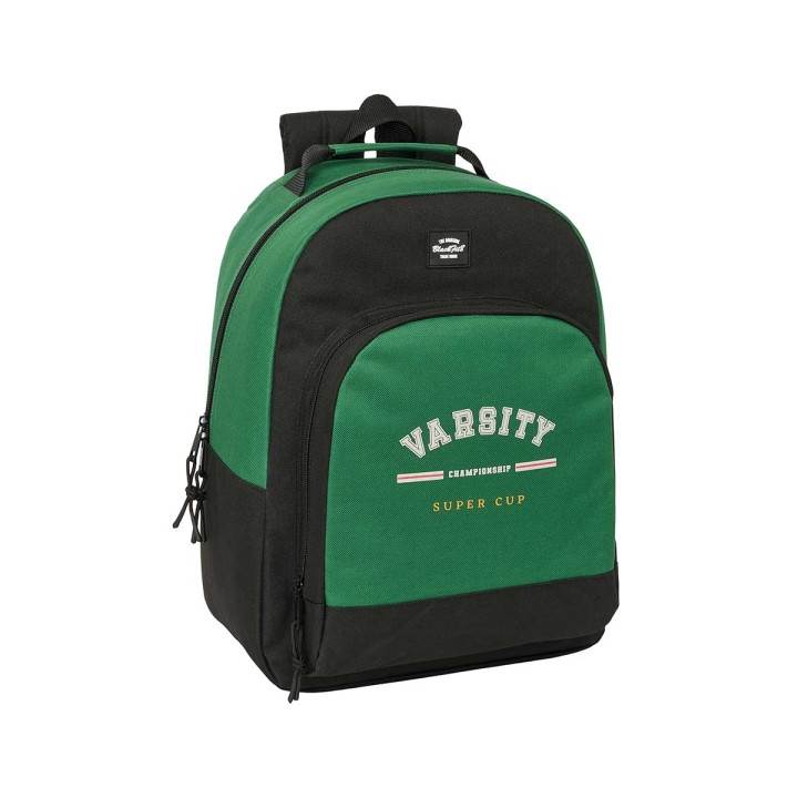 Safta Blackfit8 Varsity Mochila Adaptable a Carro - Tirador Doble - Bolsillo Frontal - Hombreras Ergonomicas - Espalda Acolchada