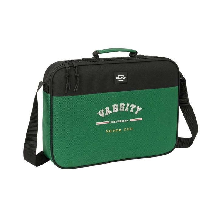 Safta Blackfit8 Varsity Maletin con Cremallera - Bandolera Ajustable - Asa Forrada - Doble Tirador - Fondo Extraible - Compacta