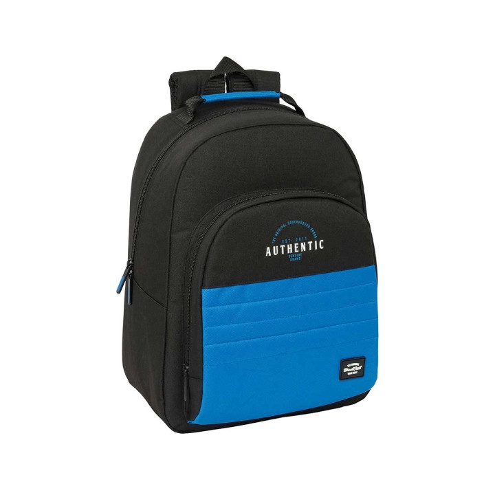 Safta Blackfit8 Underground Mochila Adaptable a Carro - Tirador Doble - Bolsillo Frontal - Hombreras Acolchadas - Asa Forrada -