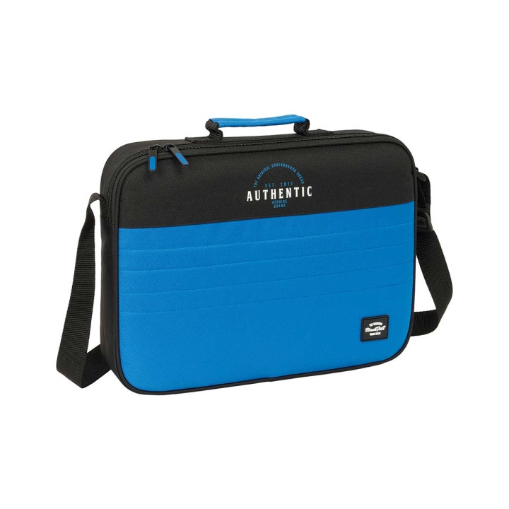 Safta Blackfit8 Underground Maletin con Cremallera - Bandolera Ajustable - Asa Forrada - Doble Tirador - Fondo Semirigido - 6L -