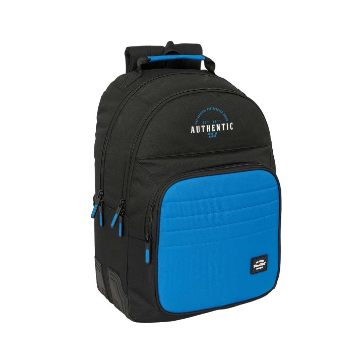 Safta Blackfit8 Underground Mochila con 2 Compartimentos - Cantoneras Antirozaduras - Adaptable a Carro - Portabotellas - Hombre