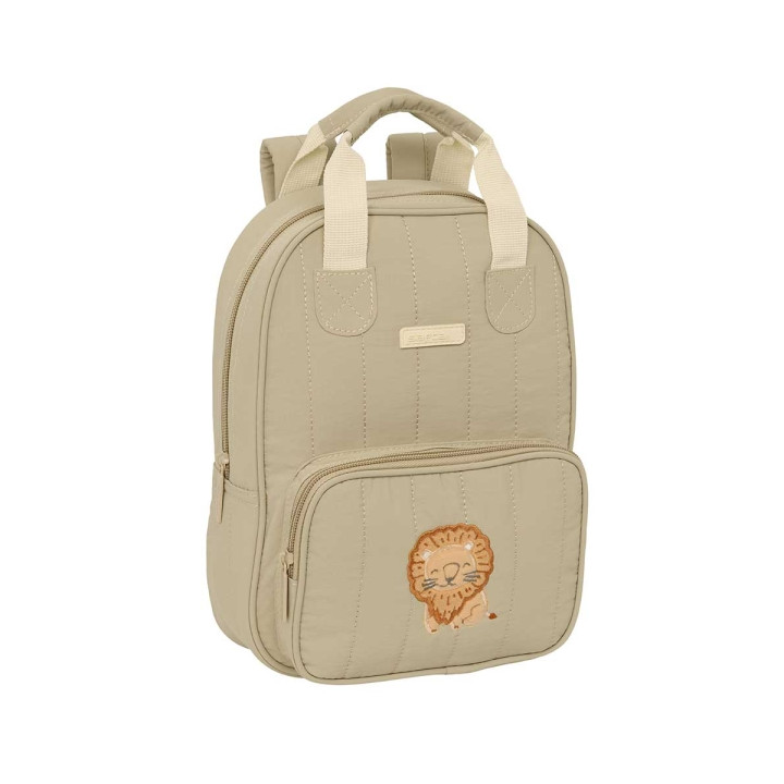 Safta Leon Mochila Infantil - Bolsillo Frontal - Tarjeta ID - Hombreras Acolchadas - Asa Forrada - 4.5L - 200x80x280mm - Color A