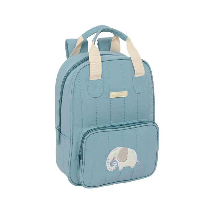 Safta Elefante Mochila Infantil - Bolsillo Frontal - Tarjeta ID - Hombreras Acolchadas - Asa Forrada - 4.5L - 200x80x280mm - Col