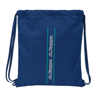 Safta Kappa Marino Saco Plano - Bolsillo con Cremallera - Cierre con Cordones - 5L - Ligero y Portatil - 350x10x400mm - Color Az