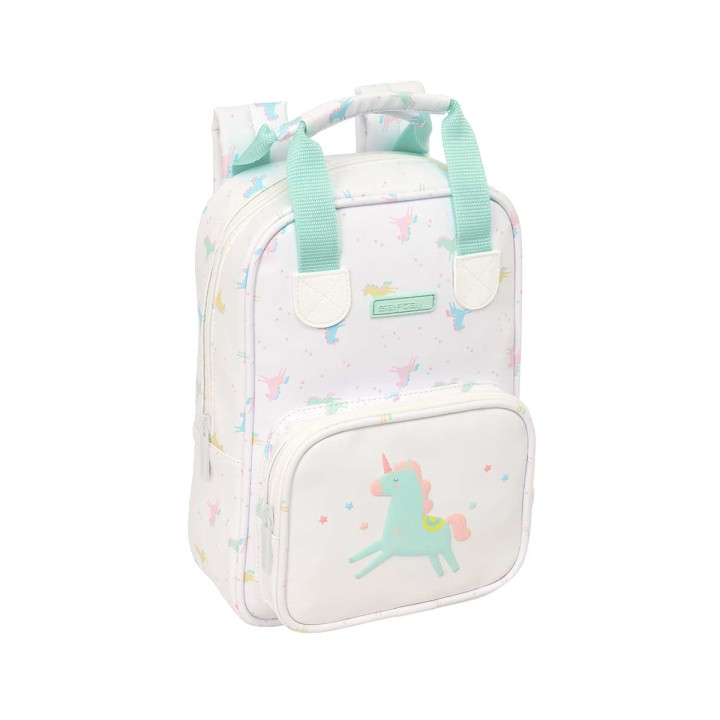 Safta Unicornio Mochila Infantil - Bolsillo Frontal - Tarjeta ID - Hombreras Acolchadas - Asa Forrada - 4.5L - 200x80x280mm - Co