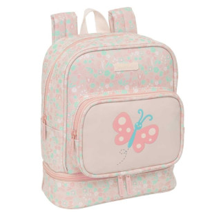 Safta Mariposa Mochila Guarderia - Isotermica - Tarjeta de Identificacion - Compatible con Carrito - Asa Superior - 7.25L - 220x