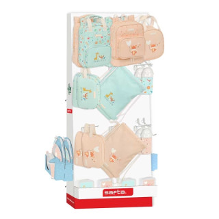 Safta Expositor con 10 Ganchos para Mochilas - Carton Reciclado - Estructura Robusta y Compacta - Facil Acceso a Productos - Pre