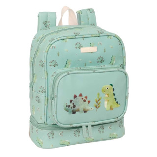 Safta Dinos Mochila Guarderia - Isotermica - Tarjeta de Identificacion - Compartimento Termo - Asa de Mano Superior - 7.25L - 22