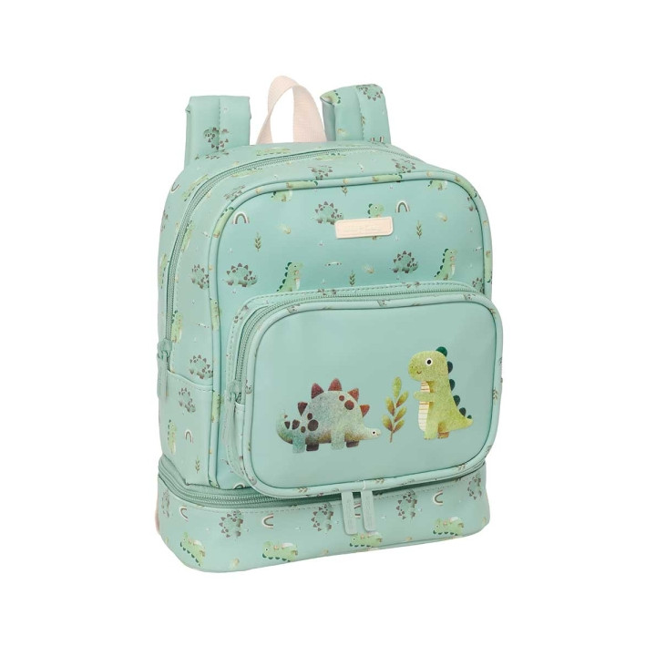 Safta Dinos Mochila Guarderia - Isotermica - Tarjeta de Identificacion - Compartimento Termo - Asa de Mano Superior - 7.25L - 22
