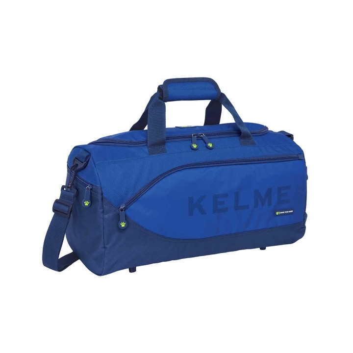 Safta Kelme Blue Bolsa de Deporte - Bandolera Ajustable - Cremallera Doble - Bolsillo Frontal - Bolsillo Lateral - Interior Semi