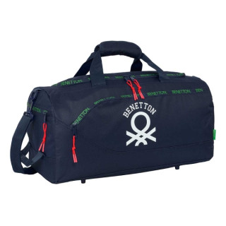 Safta Benetton Together Bolsa de Deporte - Bandolera Ajustable - Tirador Doble - Bolsillo Frontal - Bolsillos Laterales - Fondo