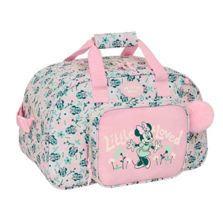 Safta Minnie Mouse Minty Bolsa de Deporte - Bolsillo Frontal - Bandolera Ajustable - Asa Forrada - Doble Cremallera - Base con T