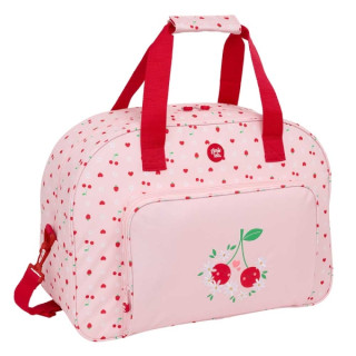 Safta Glowlab Frutitas Bolsa de Deporte - Bolsillo Frontal - Bandolera Ajustable - Doble Cremallera - Base con Tacos - Fondo Ext