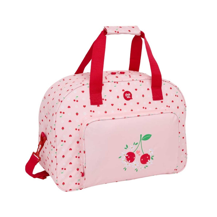 Safta Glowlab Frutitas Bolsa de Deporte - Bolsillo Frontal - Bandolera Ajustable - Doble Cremallera - Base con Tacos - Fondo Ext