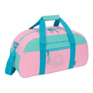 Safta Benetton Dolce Bolsa de Deporte - Bolsillo Frontal - Bandolera Ajustable - Cremallera Doble en Cierre - Tacos Protectores