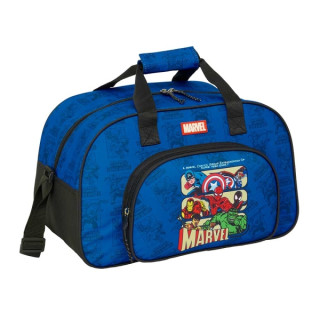 Safta Avengers Bolsa de Deporte - Bolsillo Frontal - Bandolera Ajustable - Asa Forrada - Doble Tirador - Tacos Protectores - Fon