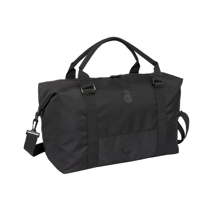 Safta Real Madrid Premium Bolsa de Deporte - Bandolera Ajustable - Cierre de Iman - Interior Forrado - Cremalleras Bidireccional