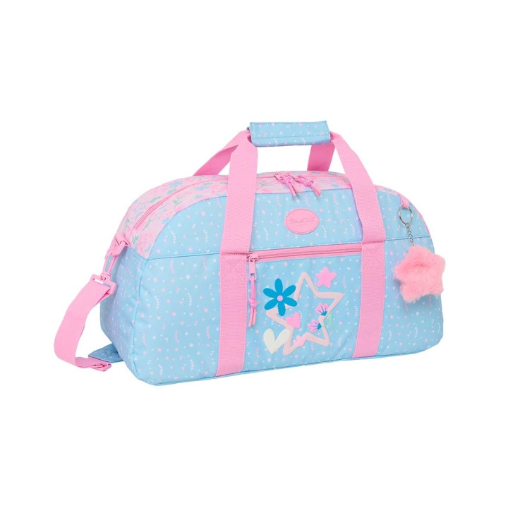 Safta Blackfit8 Smile Bolsa de Deporte - Bolsillo Frontal - Bandolera Ajustable - Asa Forrada - Tirador Doble - Tacos Protectore