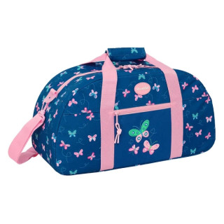 Safta Blackfit8 Mariposas Bolsa de Deporte - Bolsillo Frontal - Bandolera Ajustable - Tirador Doble - Tacos Protectores en Base