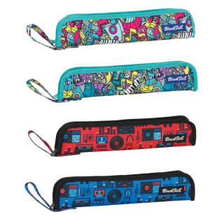 Safta Portaflautas - Interior Acolchado - Alojamiento para Varilla - Asa Lateral - Borde Reforzado - 0.6L - 370x20x80mm - Colore