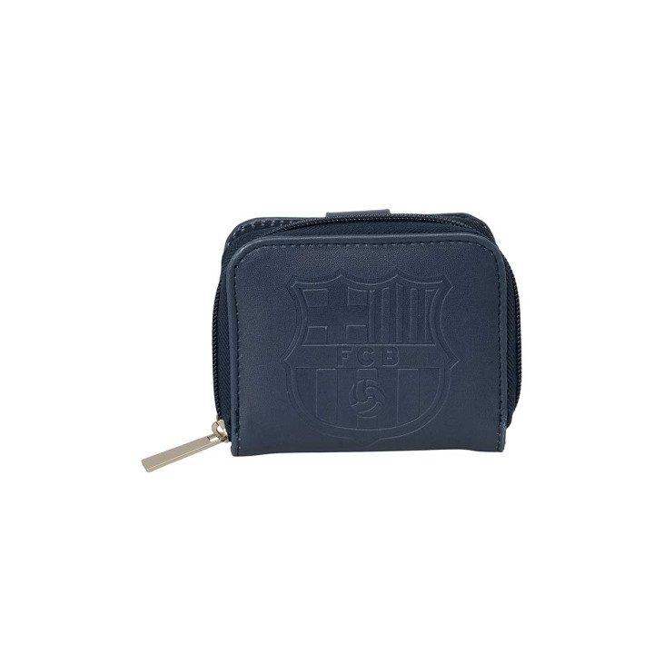 Safta F.C.Barcelona Monedero con Billetera - Compartimento para Billetes y Tarjetas - Cierre con Iman - Compartimento para Moned