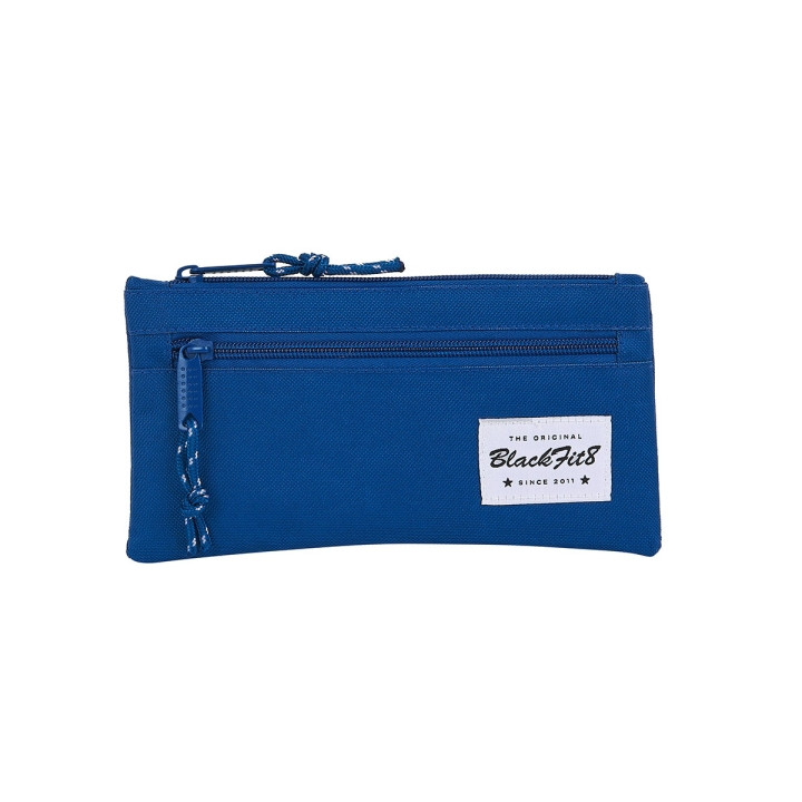 Safta Blackfit8 Oxford Portatodo - Bolsillo con Cremallera - 0.25L - 220x10x110mm - Color Azul Oscuro