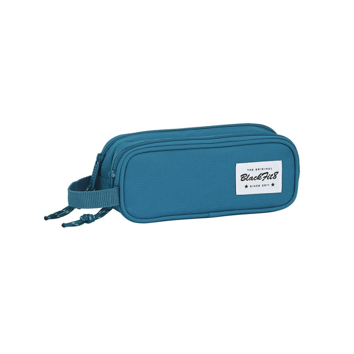 Safta Blackfit8 Egeo Portatodo - 2 Compartimentos con Cremalleras - Asa Lateral - 1L - 210x60x80mm - Color Azul