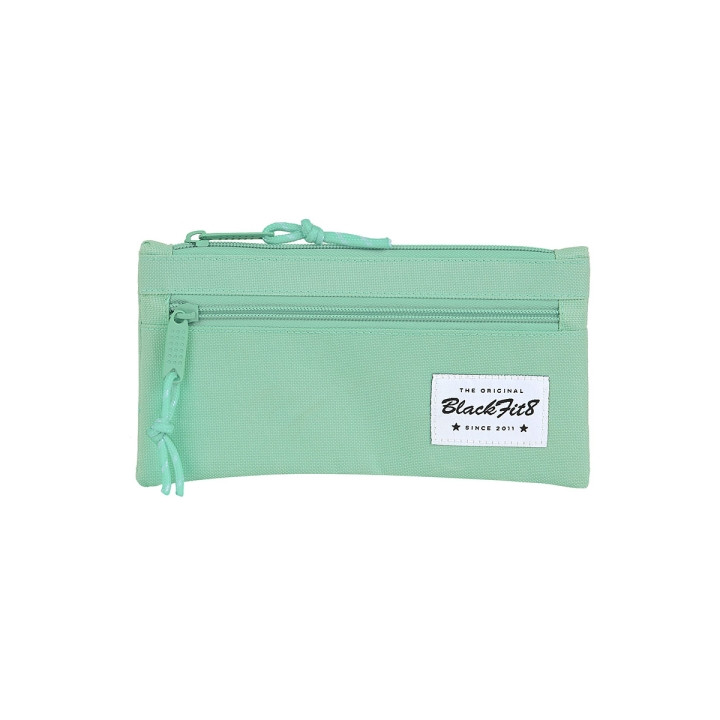 Safta Blackfit8 Portatodo - Bolsillo Frontal con Cremallera - 0.25L - 220x10x110mm - Color Turquesa