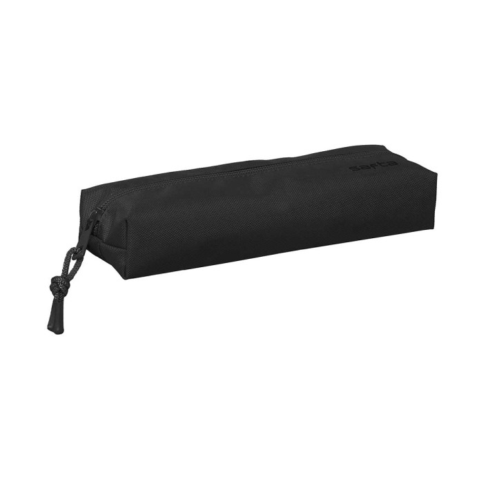 Safta Portatodo - Cremallera - Goma Elastica - 0.53L - 220x70x40mm - Color Negro