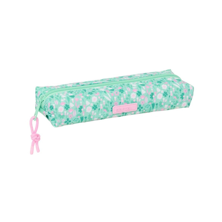 Safta Cuore Portatodo - Cremallera - Goma Elastica - 0.53L - 220x70x40mm - Color Turquesa