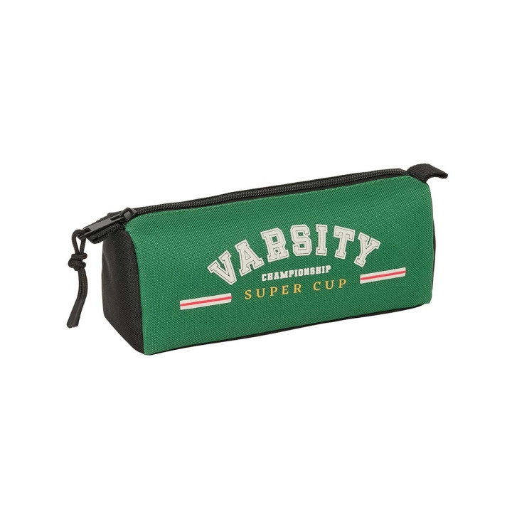 Safta Blackfit8 Varsity Portatodo - Cremallera - 1.20L - 210x70x80mm - Color Negro y Verde