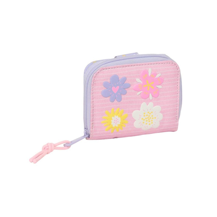 Safta Bouquet Monedero con Billetera - Compartimento para Billetes y Tarjetas - Cierre con Solapa Imantada - Compartimento con C