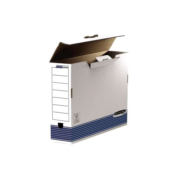 Fellowes Bankers Box Caja de Archivo Definitivo 100mm A3 - Montaje Automatico Fastfold - Carton Reciclado Certificacion FSC