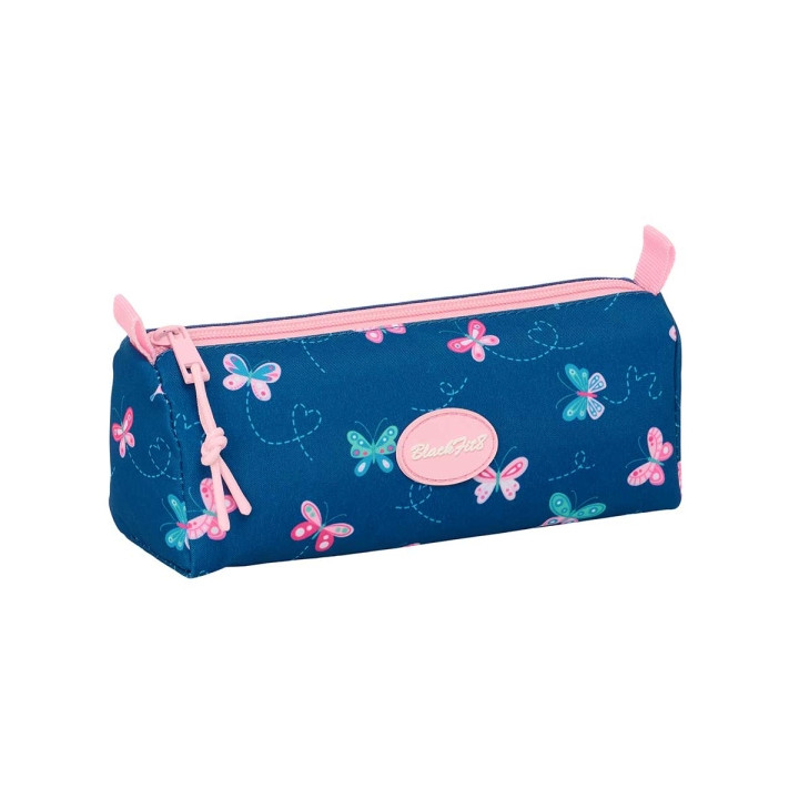Safta Blackfit8 Mariposas Portatodo - Cremallera - 1.20L - 210x70x80mm - Color Azul Marino