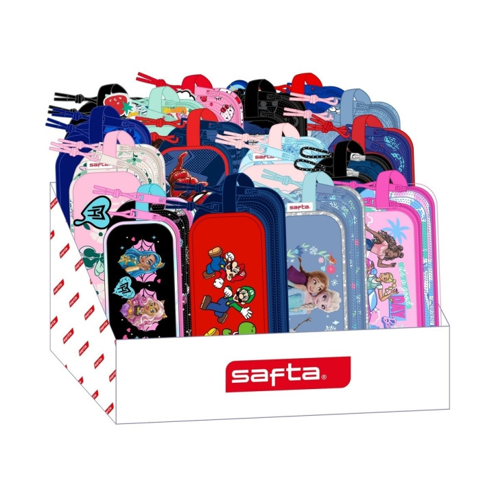 Safta Expositor con Portatodos - Carton Reciclado - Ecologico - 17L - 315x230x235mm - Colores Surtidos