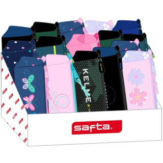 Safta Expositor con Portatodos - Carton Reciclado - Ecologico - 17L - Presentacion Ordenada y Atractiva - 315x230x235mm - Colore