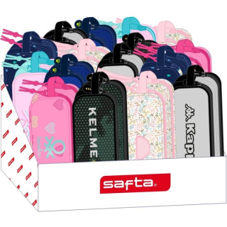 Safta Expositor con Portatodos - Carton Reciclado - Ecologico - 17L - Presentacion Ordenada y Atractiva - 315x230x235mm - Colore