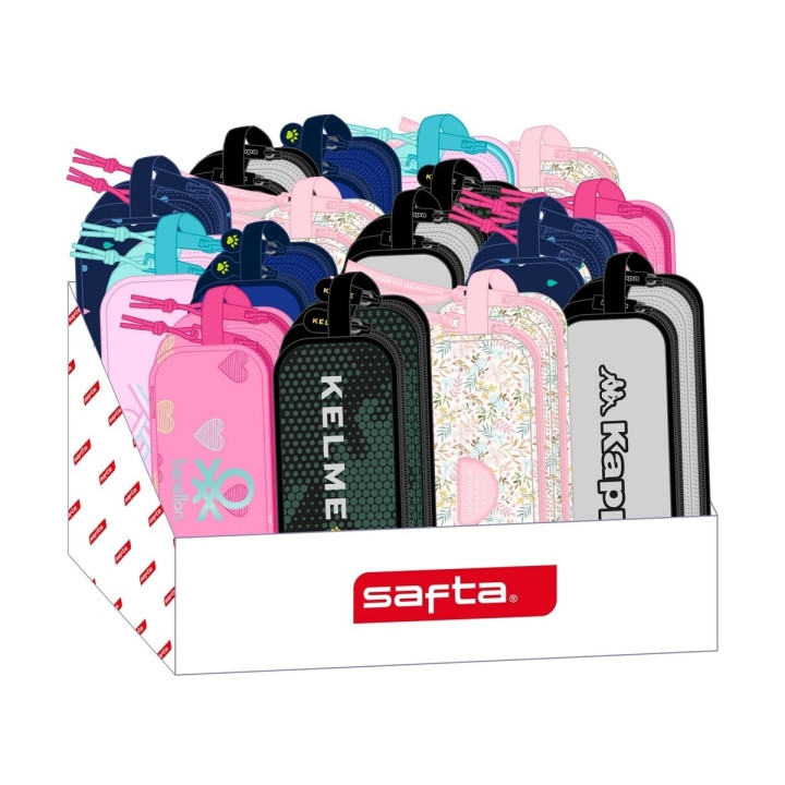 Safta Expositor con Portatodos - Carton Reciclado - Ecologico - 17L - Presentacion Ordenada y Atractiva - 315x230x235mm - Colore