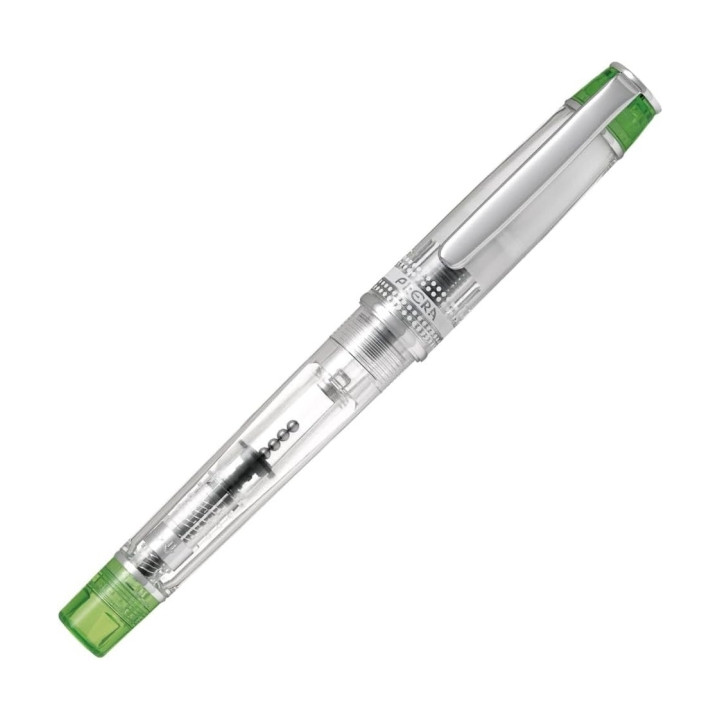 Pilot Prera Pluma Estilografica - Cuerpo Transparente - Incluye Convertidor y Cartucho de Tinta - Color Verde