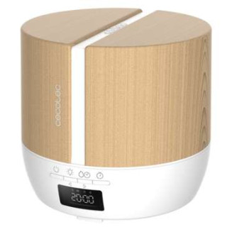 Cecotec PureAroma 550 Connected White Woody Difusor de Aromas 500ml Bluetooth - Pantalla LED - Altavoz - Temporizador 12h - 3 Mo