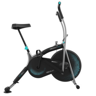 Cecotec Drumfit WOD Rider 1000 Eolo Bicicleta Estatica de Resistencia al Aire - Pedaleo Bidireccional - Sillin Ajustable - LCD M