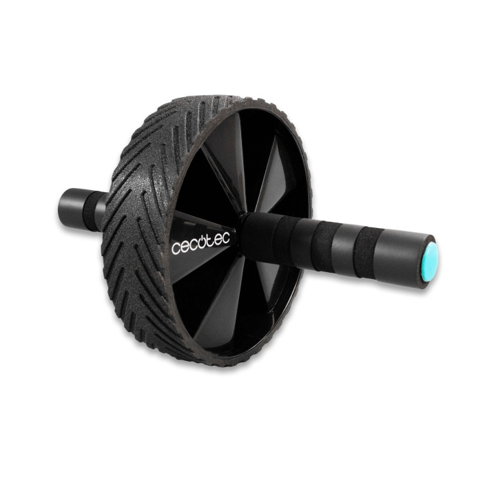 Cecotec DrumFit AB Wheel Rueda Abdominal - Soporta hasta 200kg - Multifuncion - Agarre Antideslizante Acolchado - Esterilla Incl