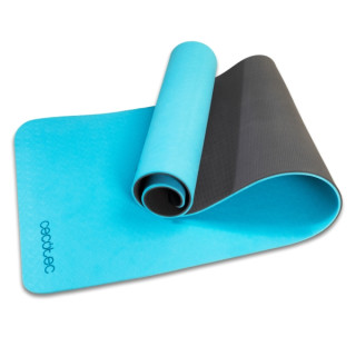 Cecotec DrumFit Yoga Mat Esterilla - Patron Antideslizante - Elastomero Termoplastico - Asa de Transporte - 183x61x0.8cm - Color