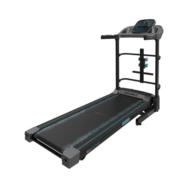 Cecotec DrumFit WayHome 1700 Sprint Cinta de Correr Plegable - 1100W - Mancuernas y Abdominales - Ruedas - Velocidad hasta 17km/