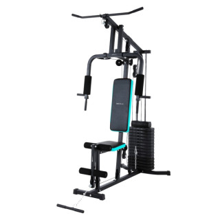 Cecotec Drumfit HomeGym 1000 Single Estacion de Entrenamiento Multifuncional - Bloque de Pesas 65kg - Incluye Accesorios - Almoh