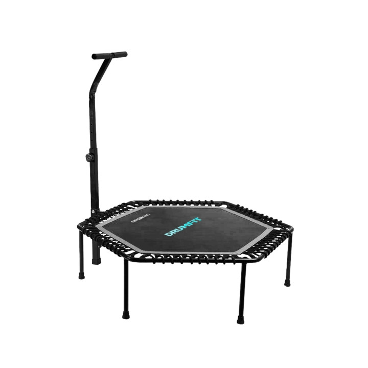 Cecotec Drumfit Jump 1270 Trampolin de Fitness de 127cm - Soporta hasta 100kg - Incluye Accesorios - Plegable - Base con 7 Patas
