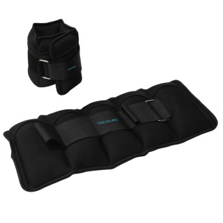 Cecotec Drumfit AnkelBell 2500 Neo Set de 2 Pesas Ajustables con Velcro - Peso Adaptable de 0.5 a 2.5kg - Sacos Individuales de