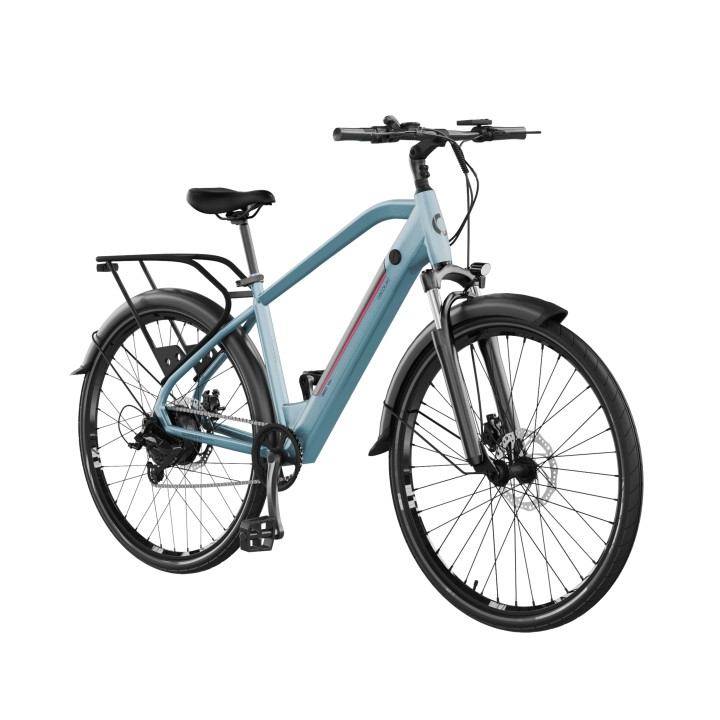 Cecotec Urban Pro Bicicleta Electrica de 28" - Doble Disco de Freno Hidraulico - Autonomia 90km - Cambio Shimano de 7 Velocidade