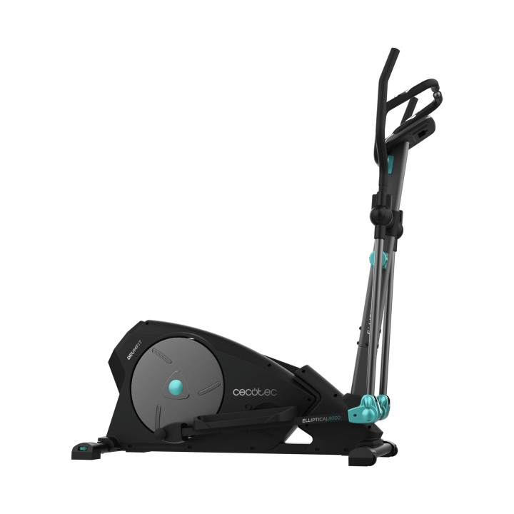 Cecotec Drumfit Elliptical 8000 Magno Bicicleta Eliptica - Pantalla LCD - Resistencia Magnetica - Volante de 8kg - Zancada de 38